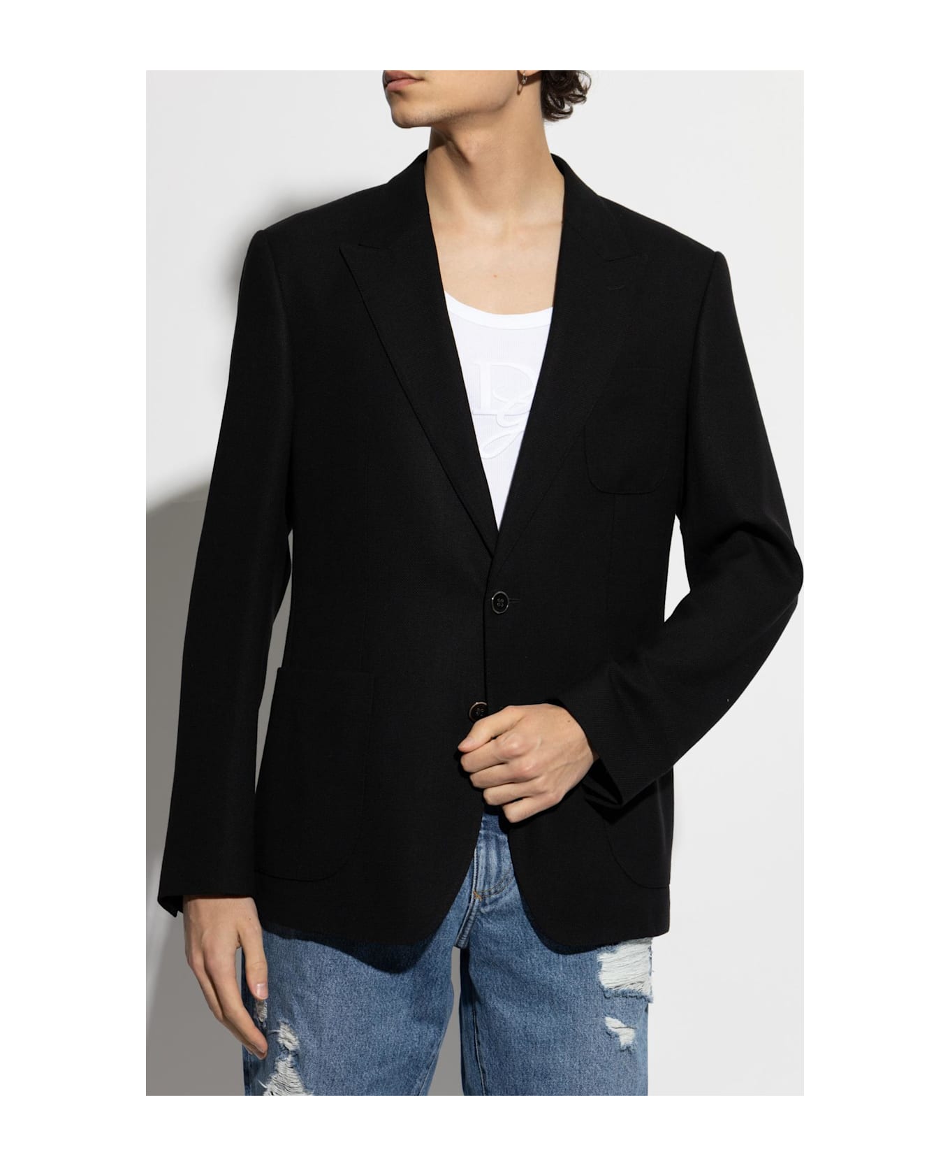 Dolce & Gabbana Wool Blazer - NERO