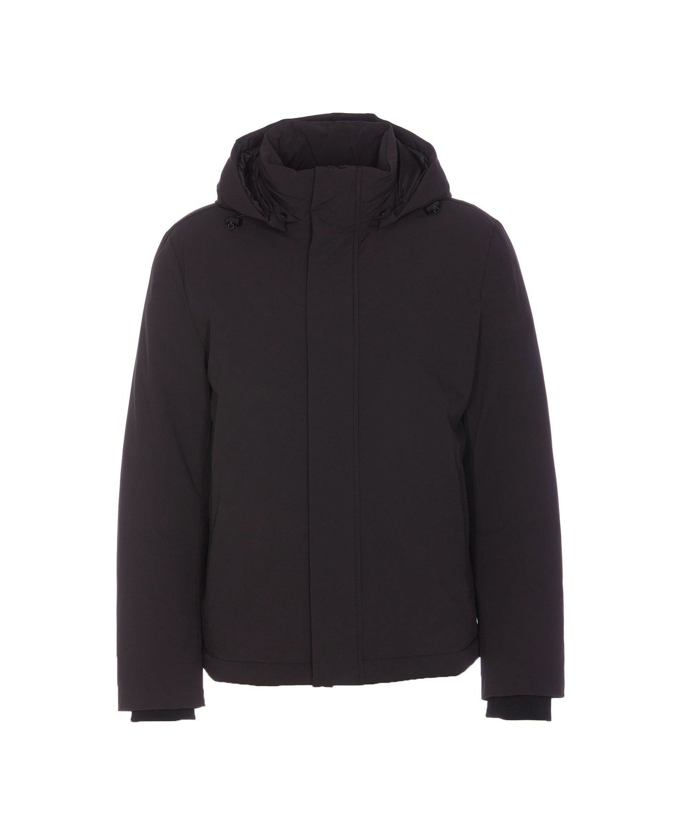 Woolrich Padded Detachable Hooded Jacket - Black