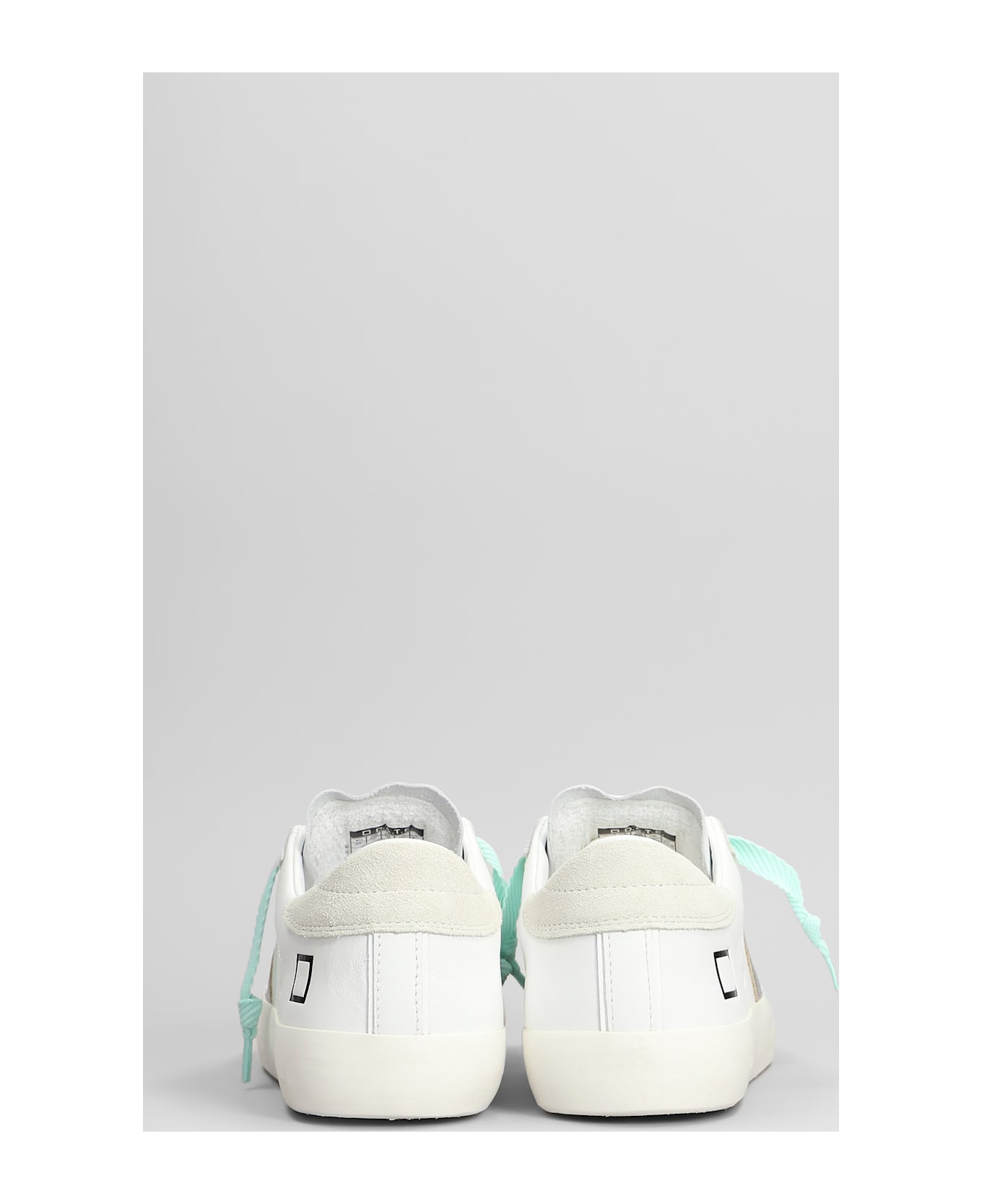 D.A.T.E. Hill Low Sneakers In White Leather - white