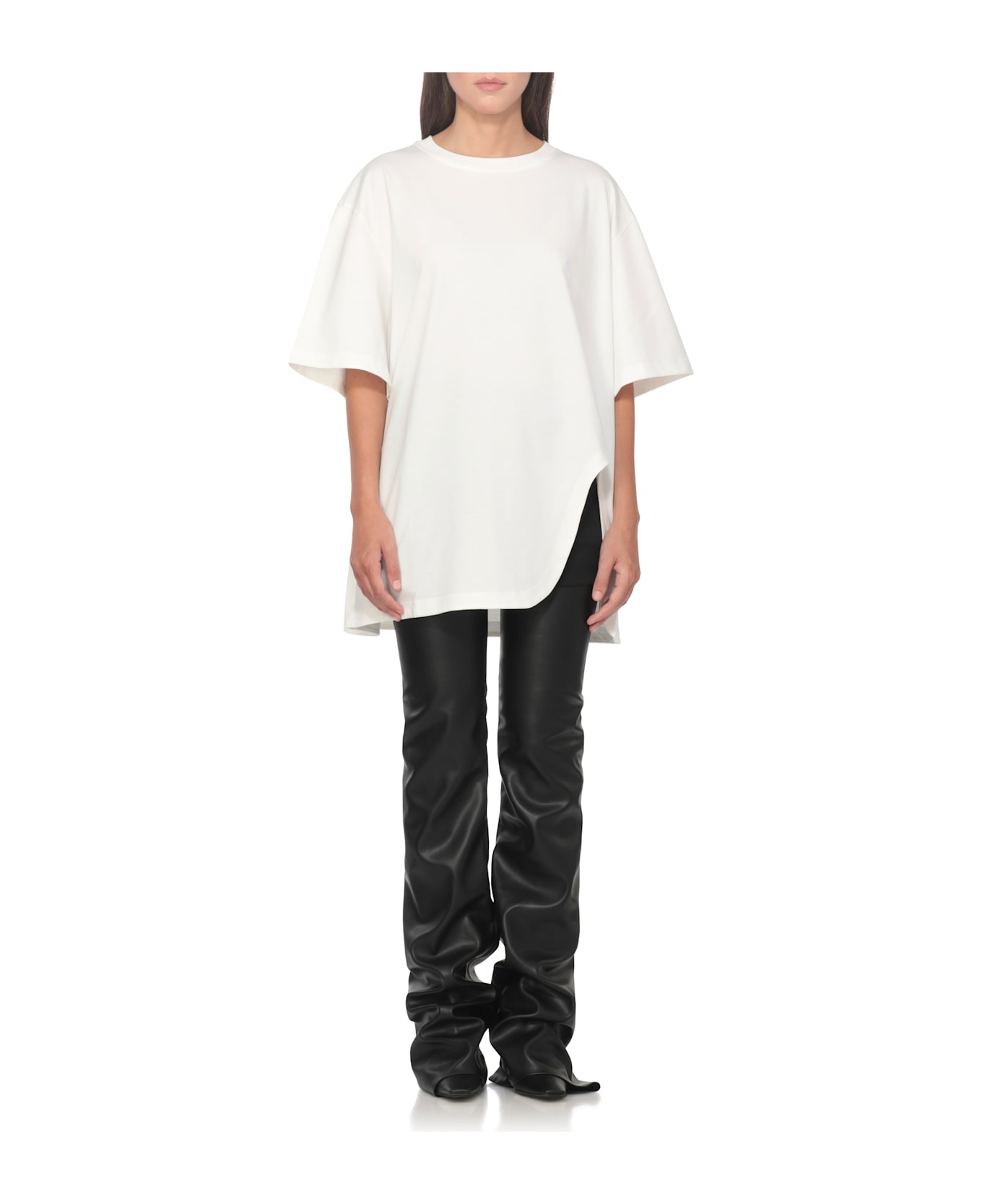 The Attico T-shirt With Logo - White