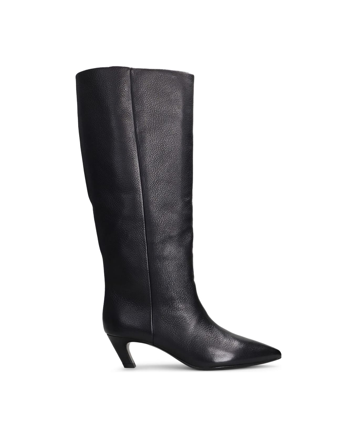 Ash Leather Boots - Black