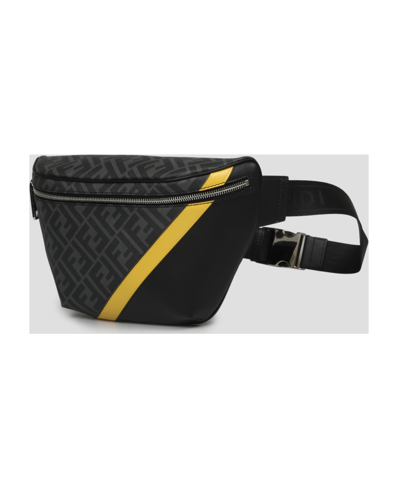 Fendi Ff Fabric Belt Bag - Grey