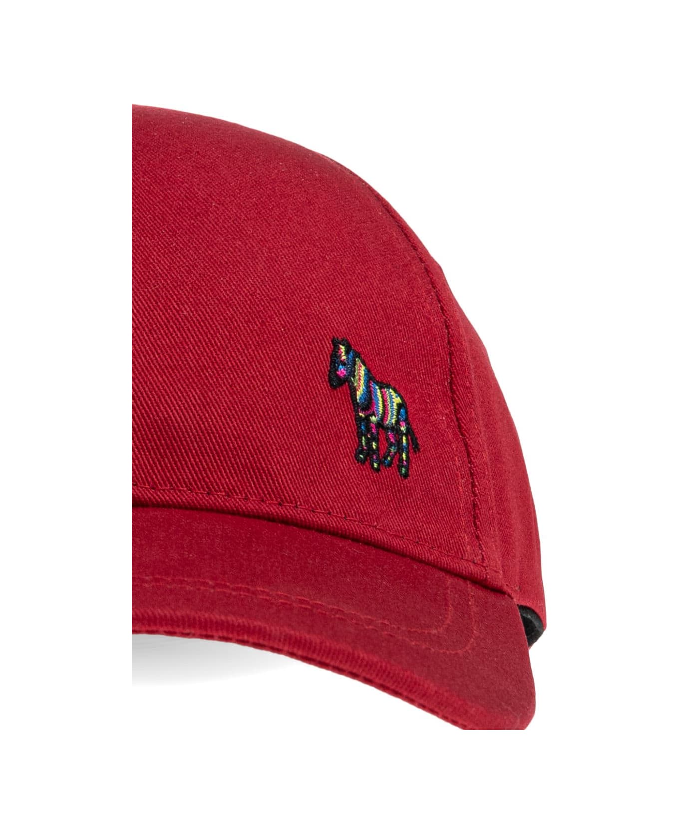 Paul Smith Zebra Logo Organic Cotton Cap - Red