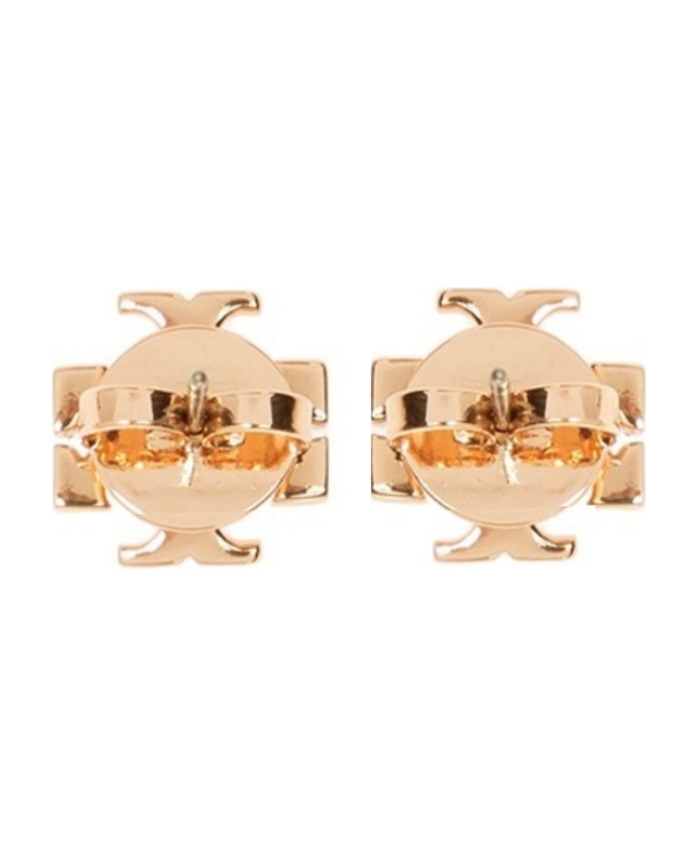Tory Burch Kira Stud Logo Earrings - Tory Gold