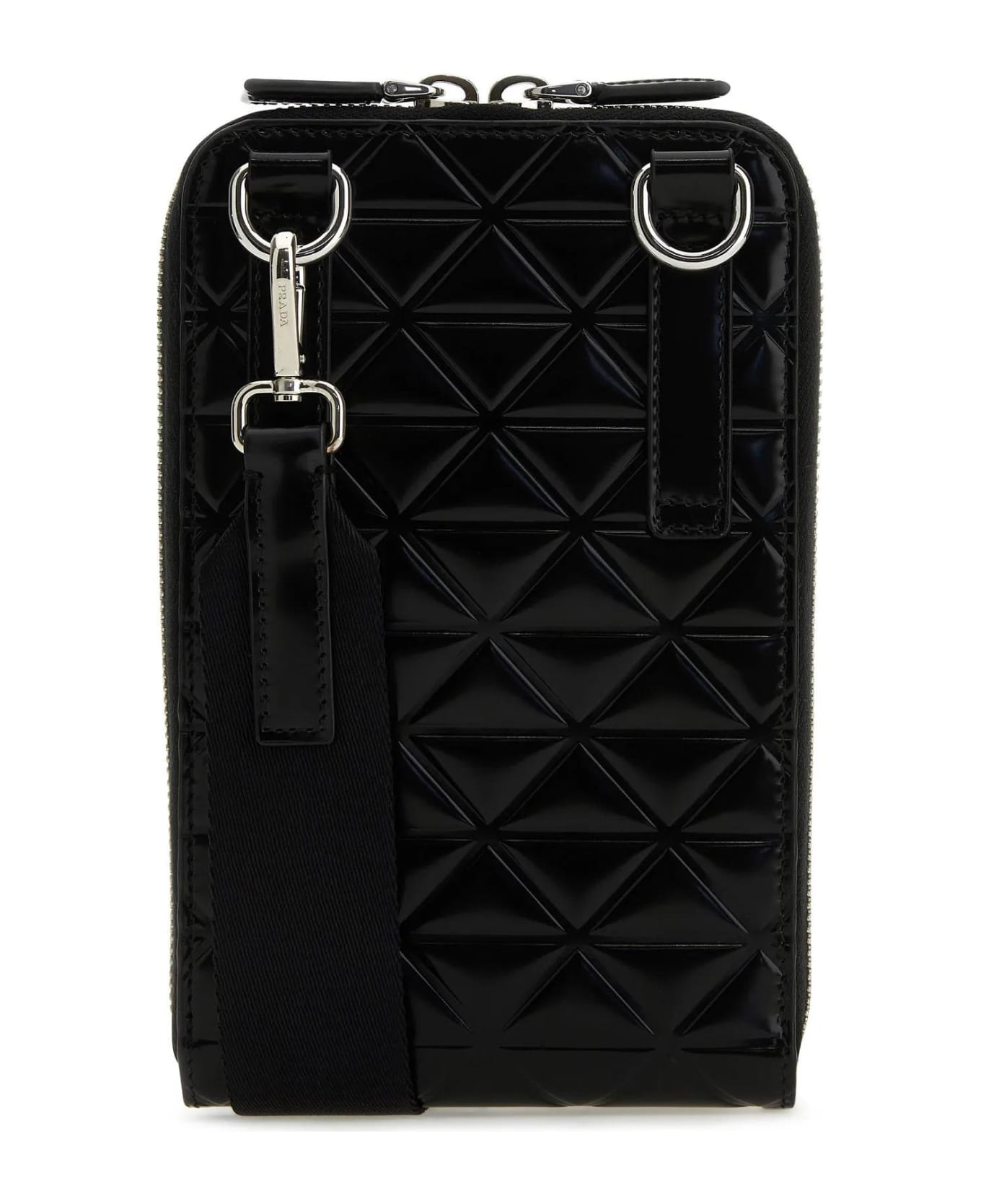 Prada Black Leather Phone Case