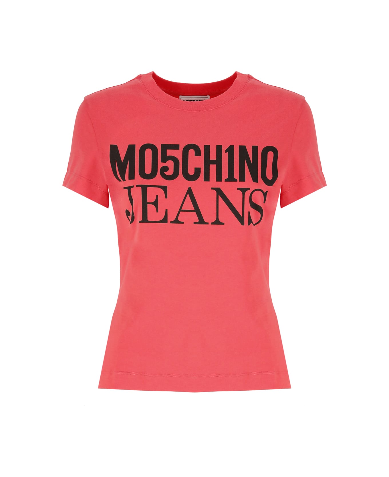 M05CH1N0 Jeans T-shirt With Logo - Red