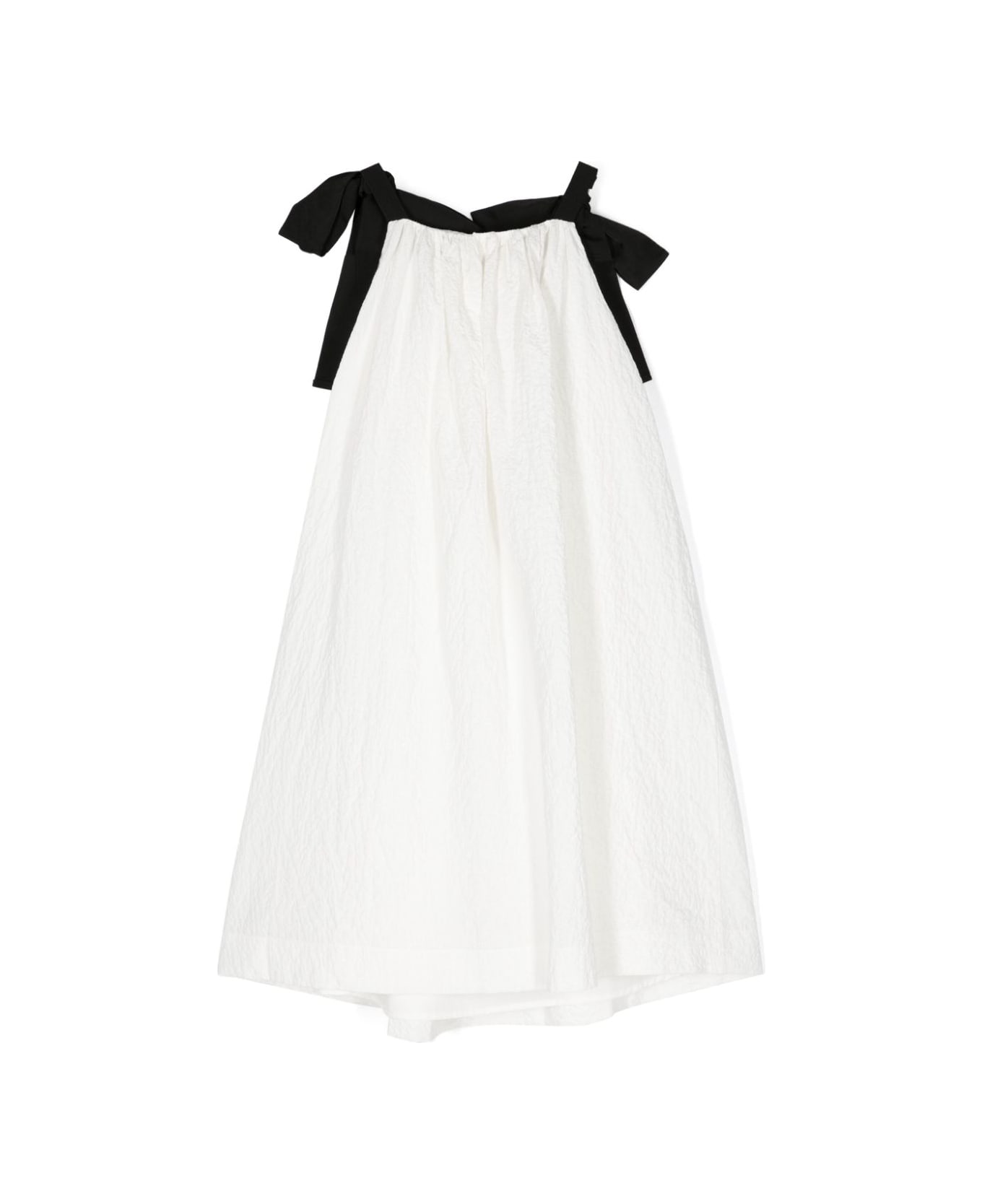 Douuod Long Sleeveless Dress - White