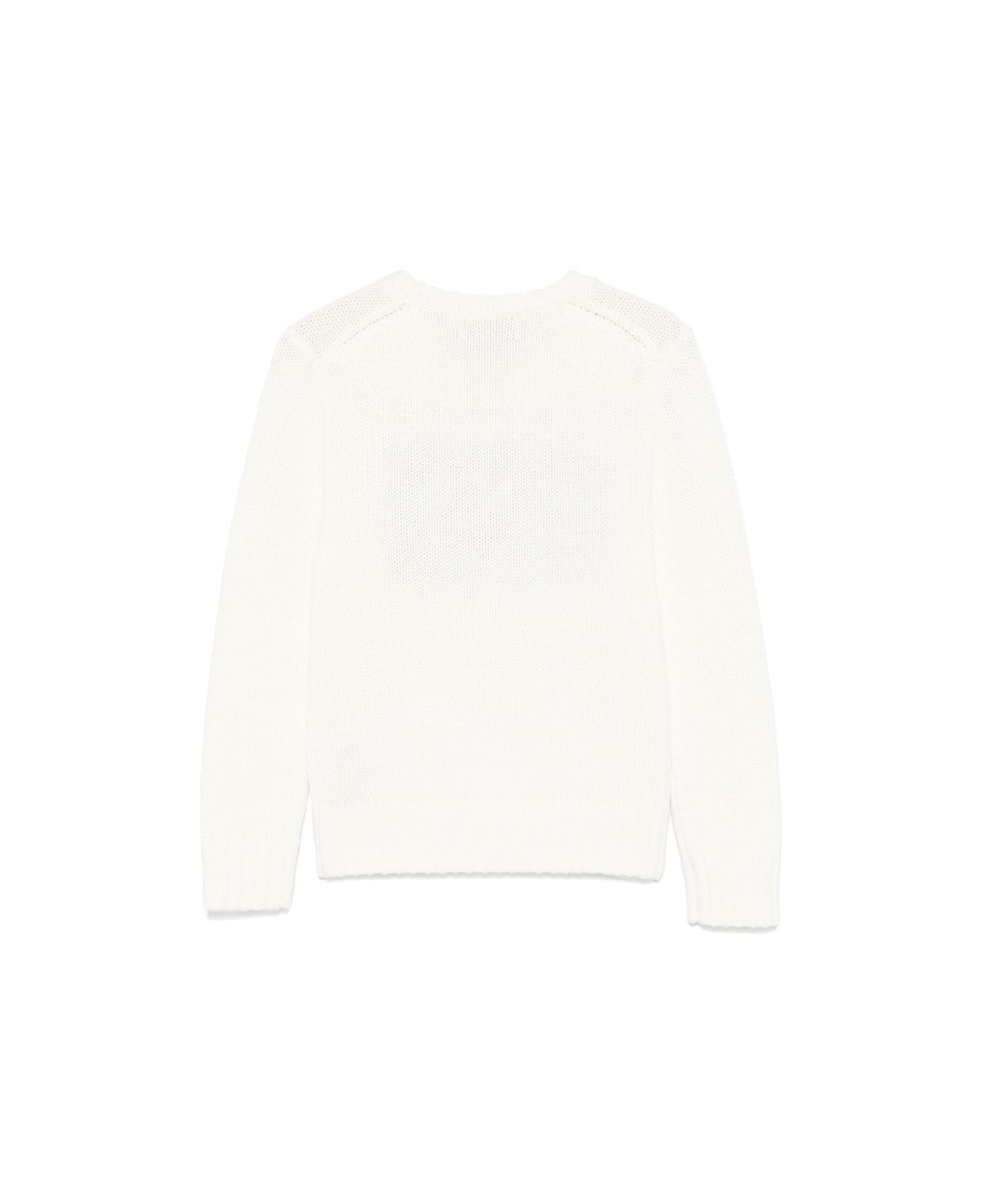 Polo Ralph Lauren Kids Logo Sweater - White