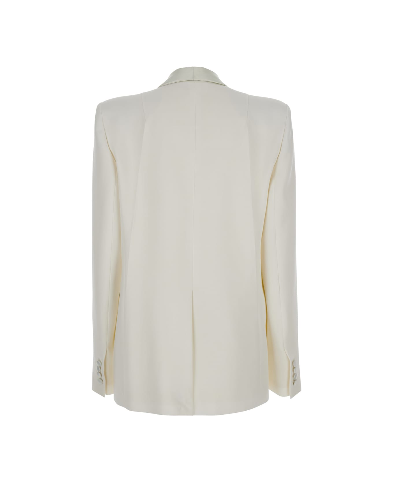 Victoria Beckham Showl Collar Tux - White