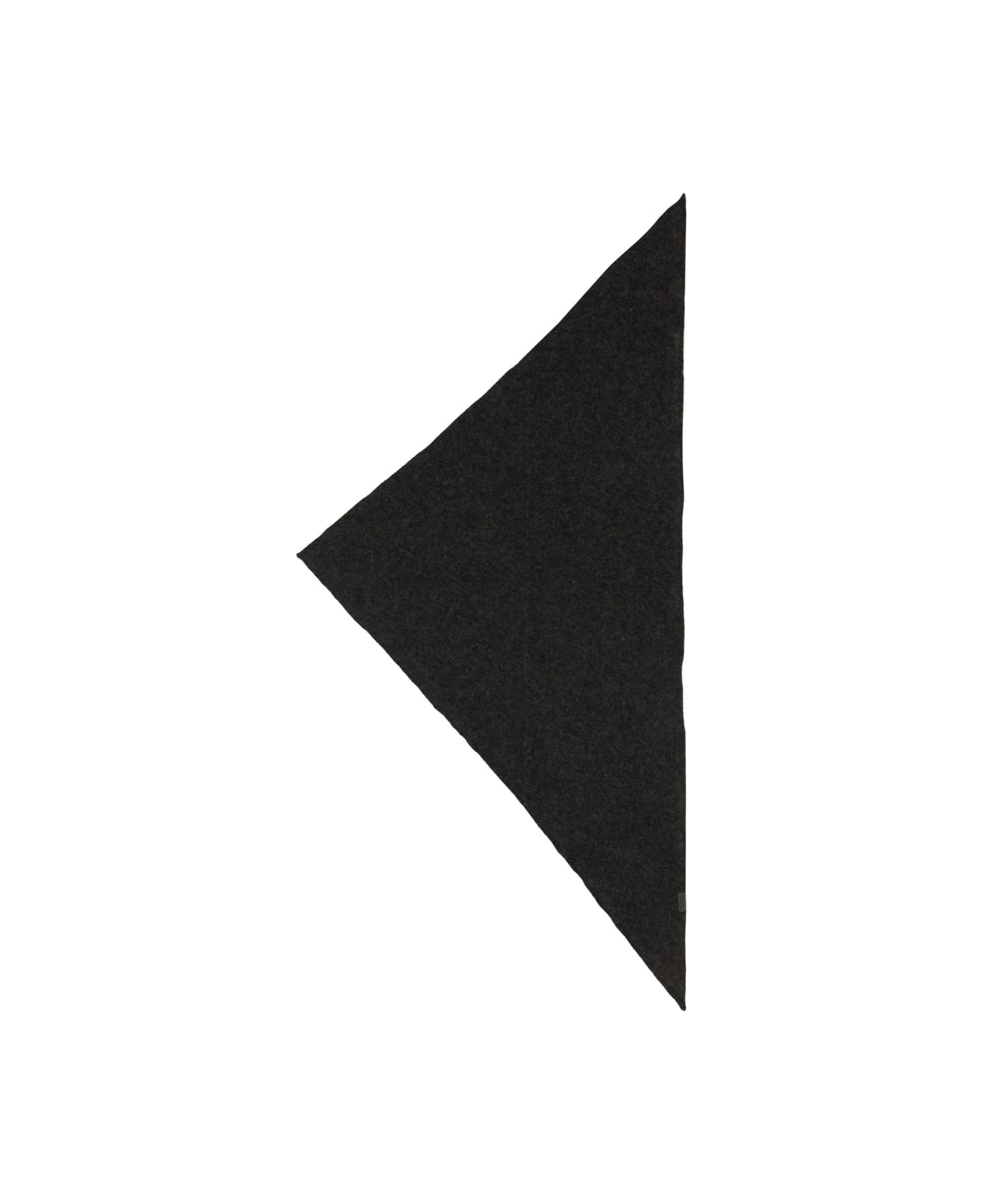 Brunello Cucinelli Cashmere Scarf With Necklace - CHARCOAL