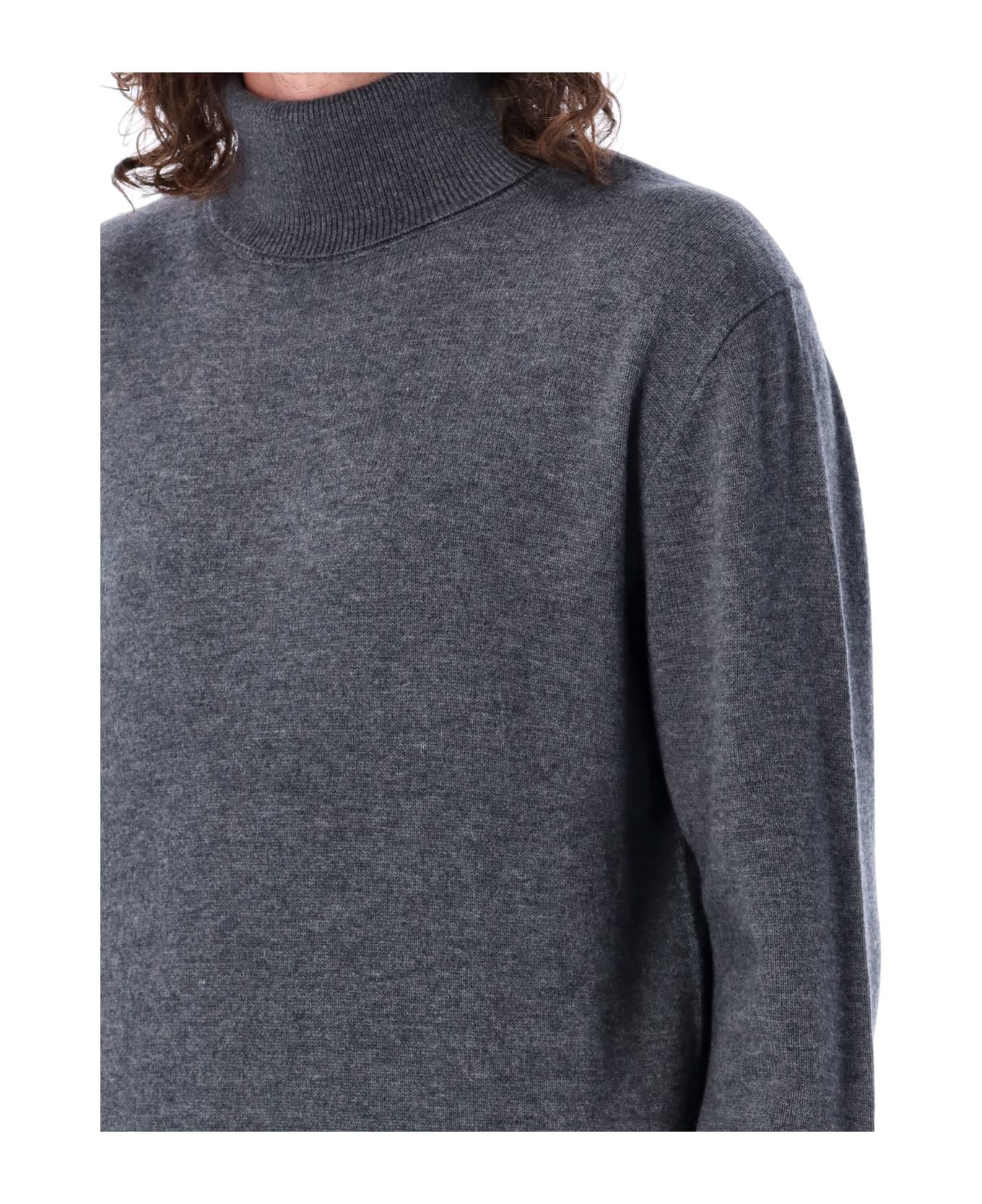 Aspesi High-neck Wool Sweater - GREY ニットウェア