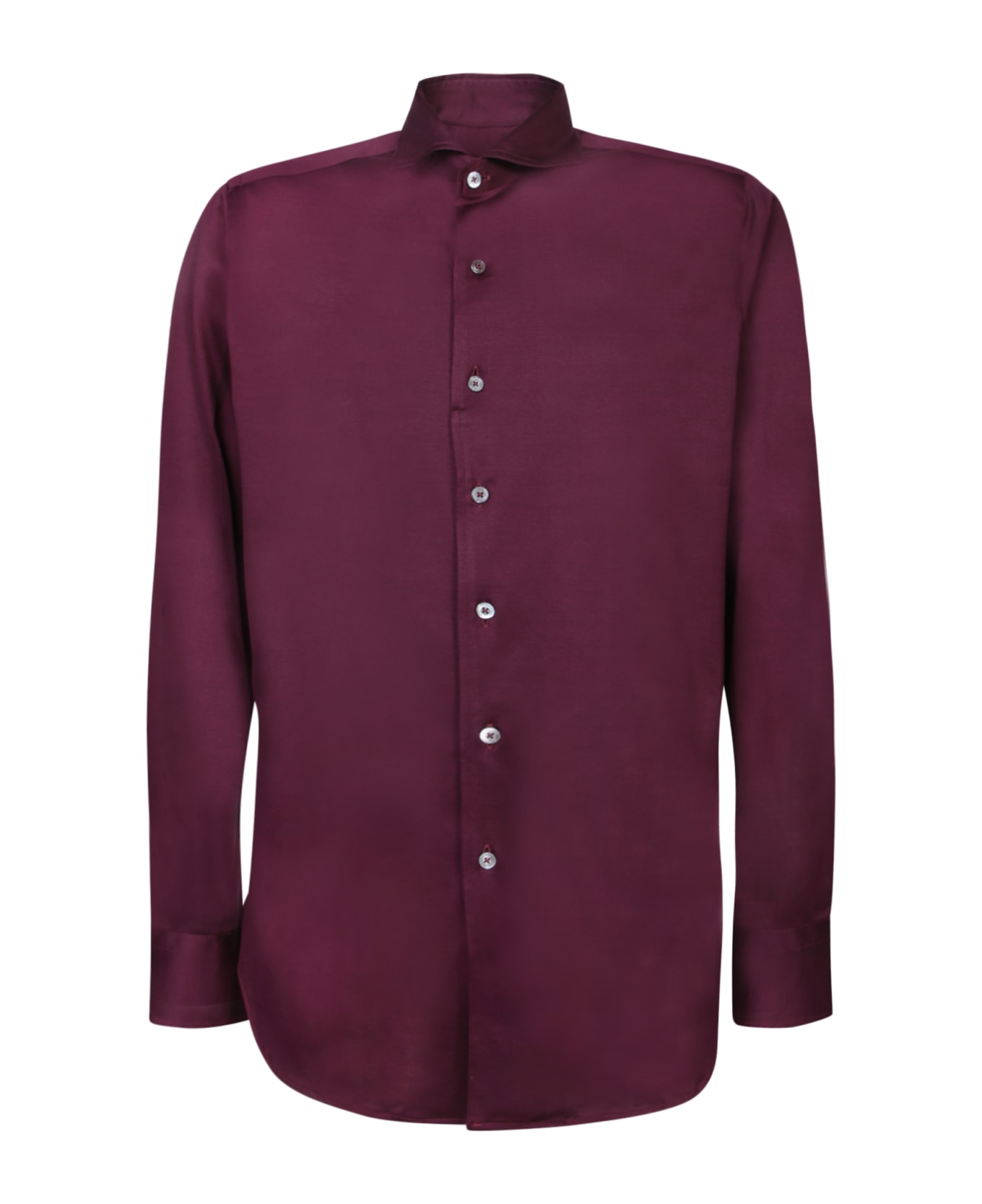 Canali Bordeaux Jersey Shirt - Bordeaux