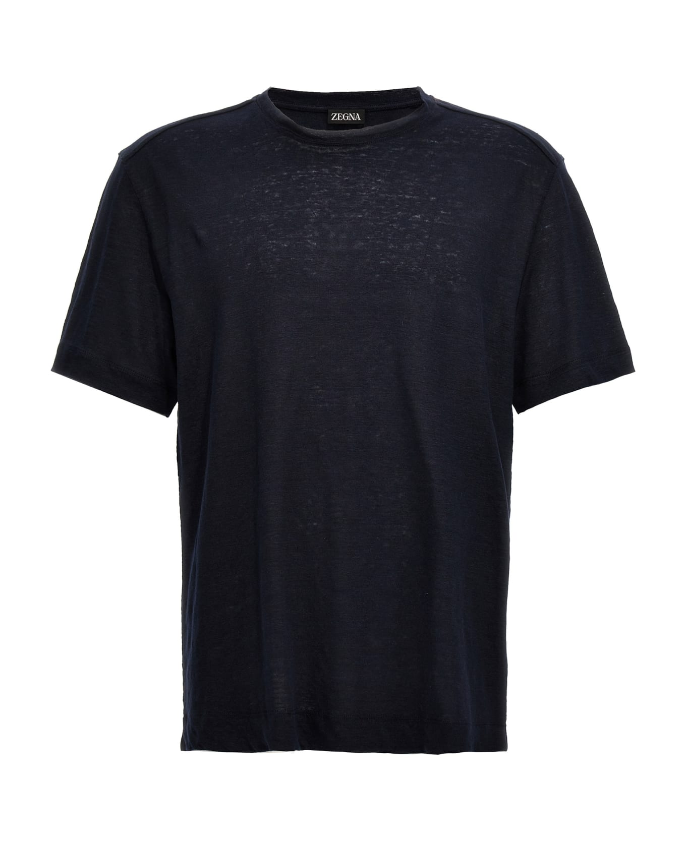 Zegna Linen T-shirt - Blue シャツ