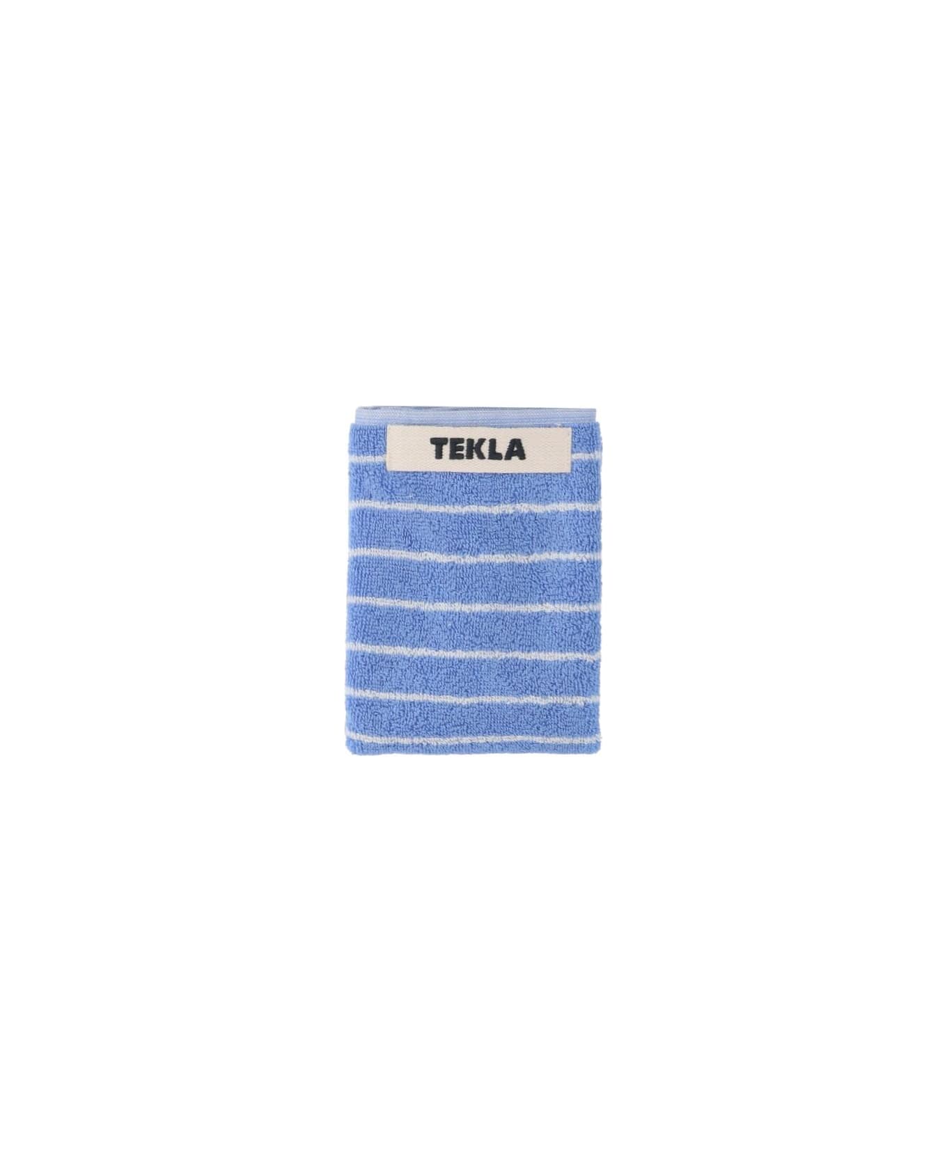Tekla Guest Towel - Clear Blue Stripes
