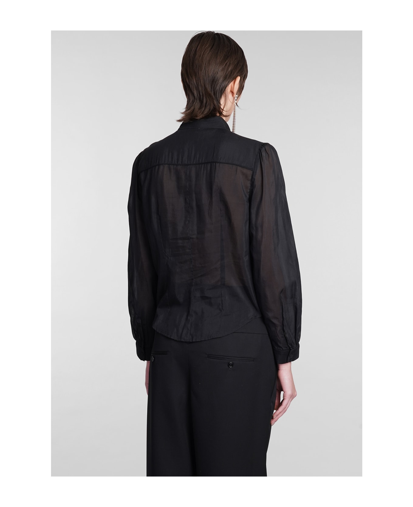 Isabel Marant Balesa Shirt In Black Cotton - black