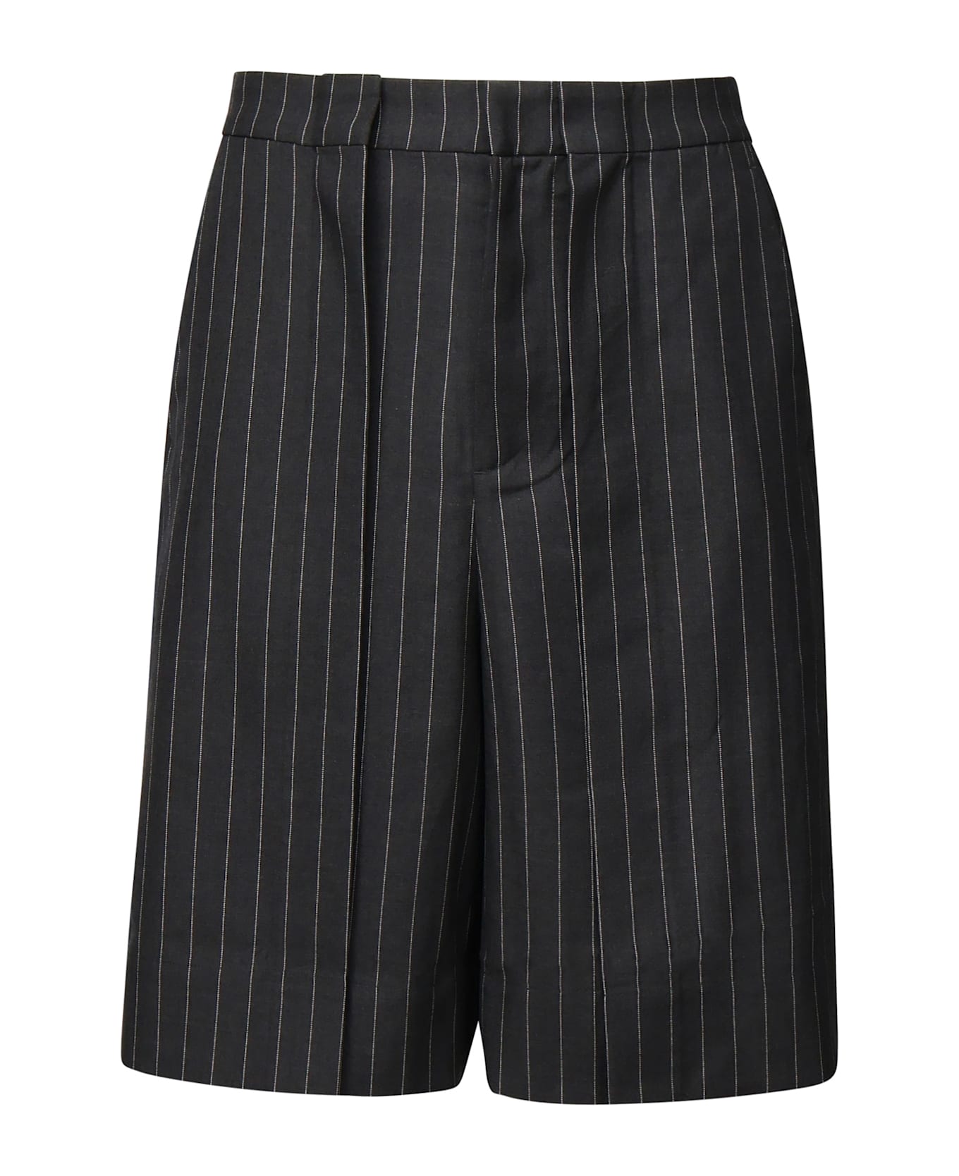 J.W. Anderson Folded Striped Shorts - Grey