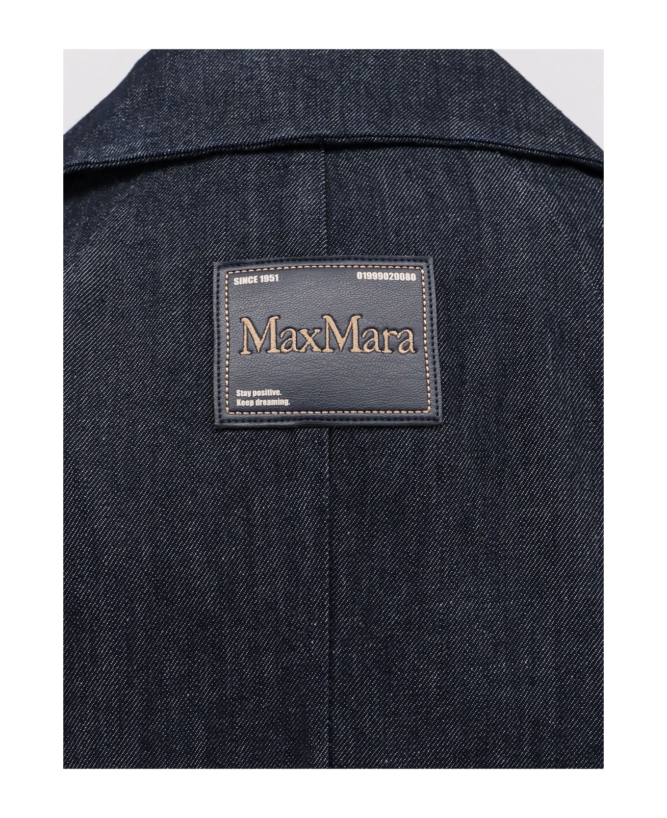 
S Max Mara Greta Midi Denim Dress - BLU MARINO