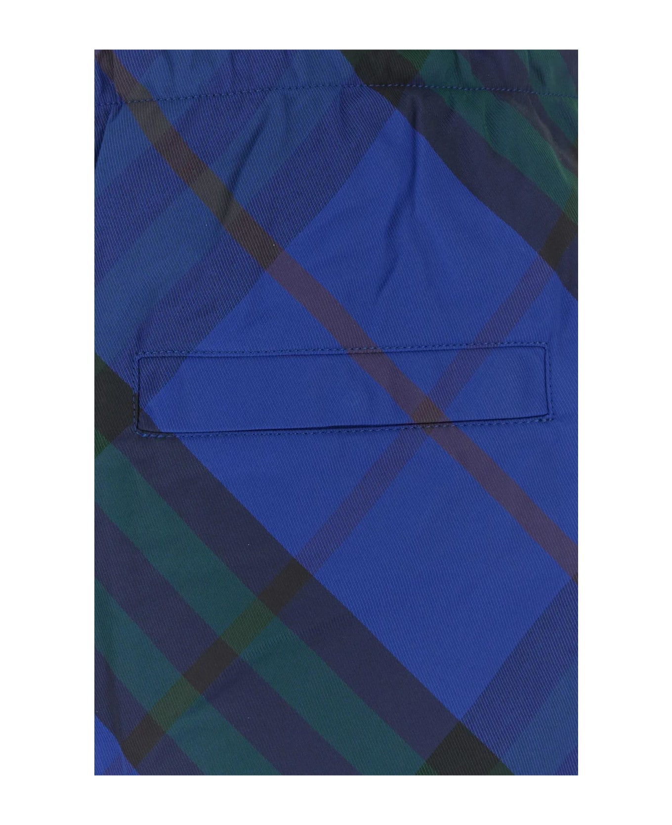 Burberry Printed Nylon Swimming Shorts - BLACK/BLUE