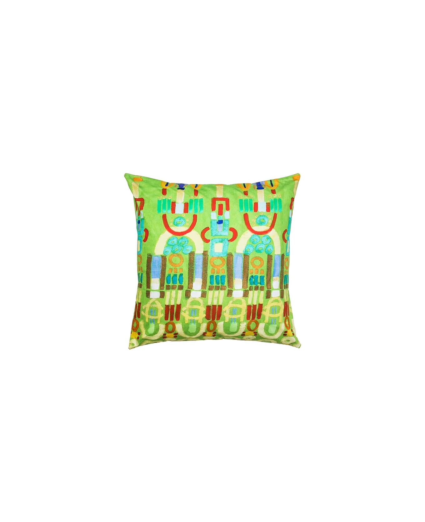 Le Botteghe su Gologone Printed Cushions 50x50 Cm - Lime Green