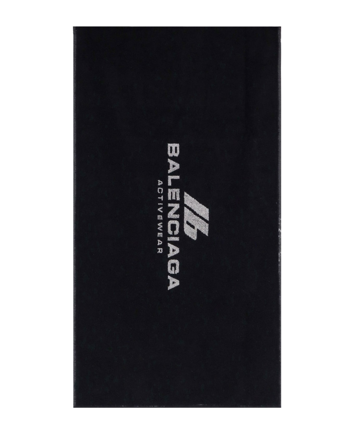 Balenciaga Activewear Terry Fabric Gym Towel - Black