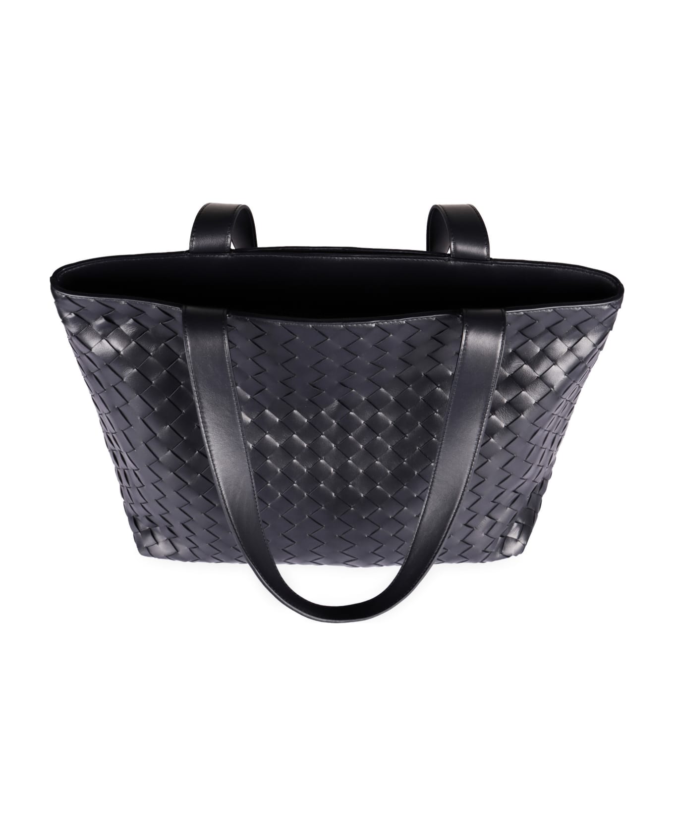 Bottega Veneta Intrecciato Leather Tote - black