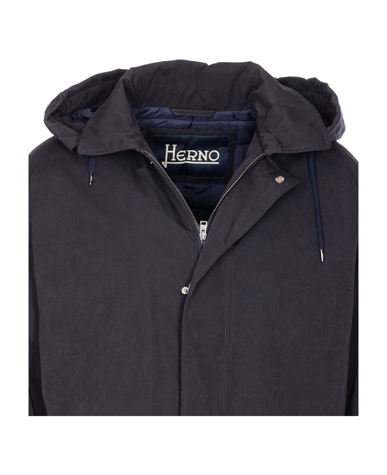 Herno Long Parka - Blue