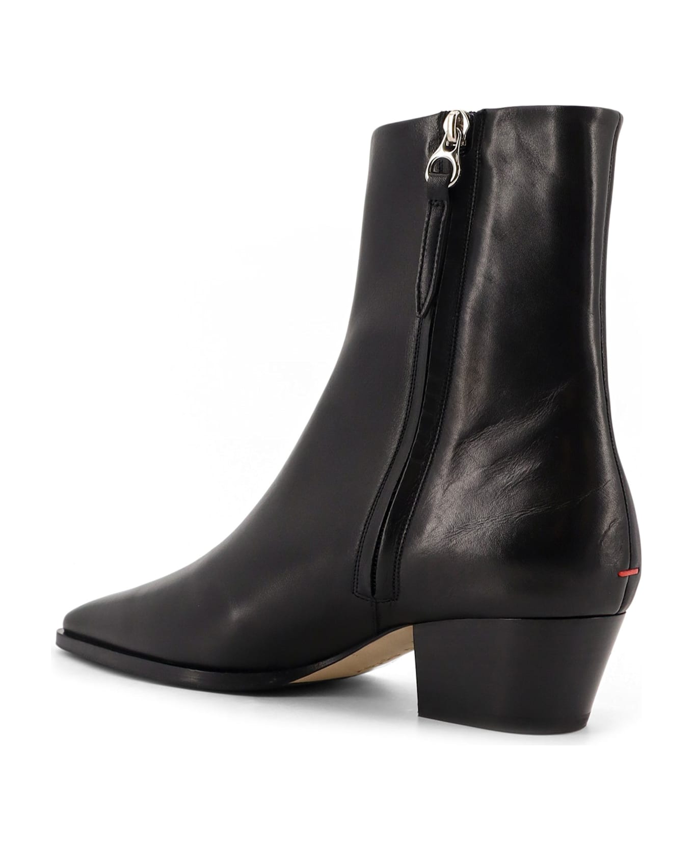 aeyde Baba Leather Boots - Black