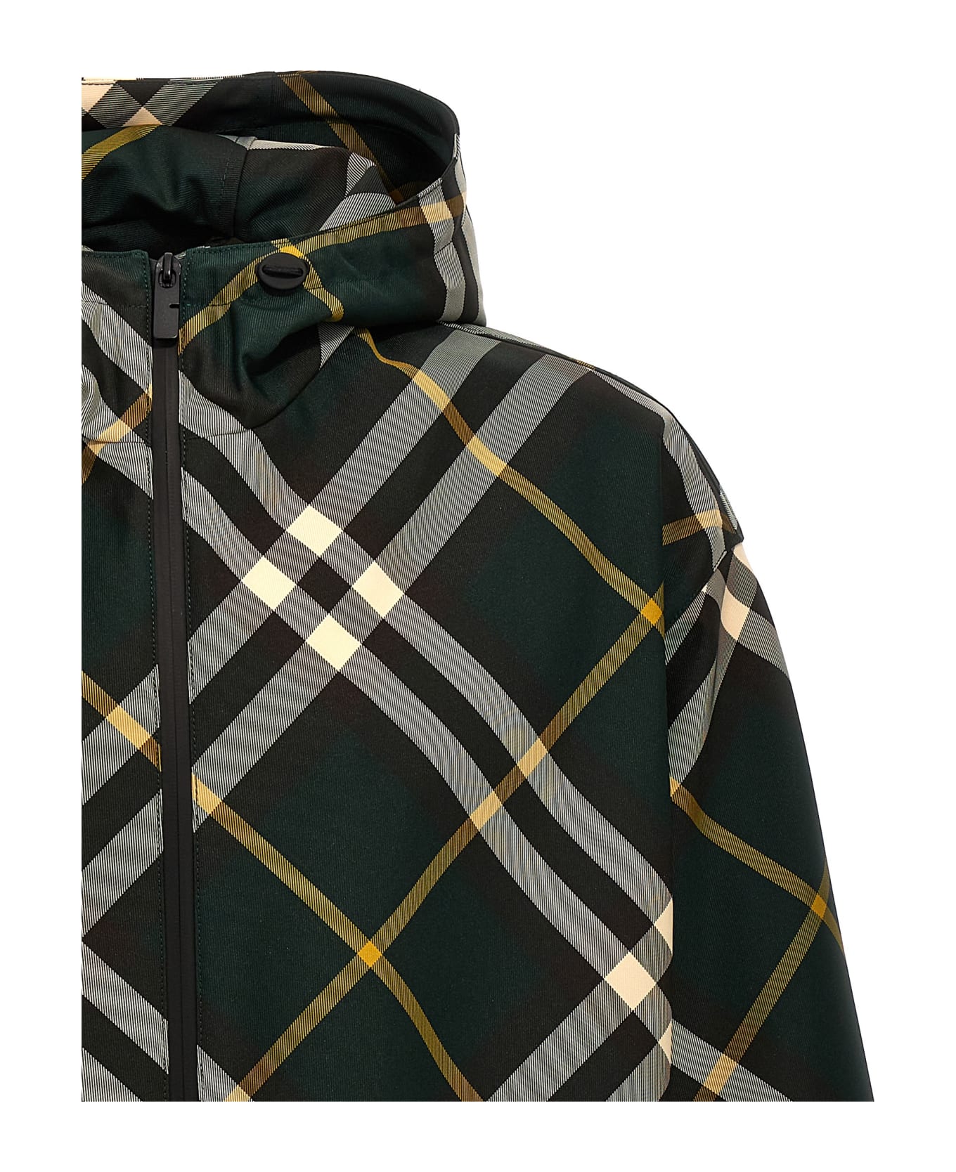 Burberry Check Jacket - Green