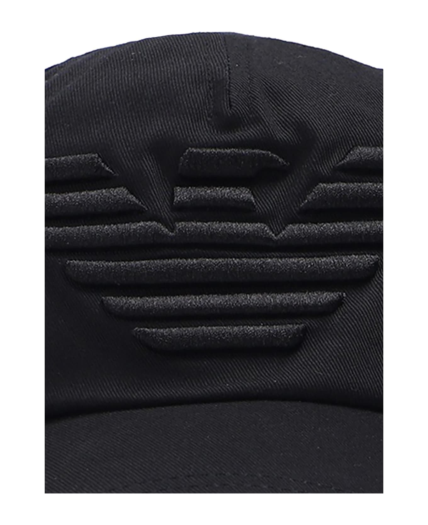 Emporio Armani Branded Baseball Cap - Black