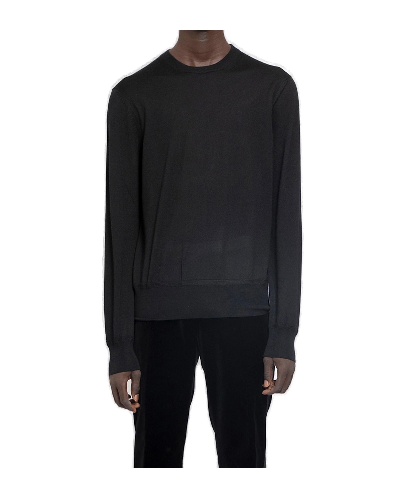 Tom Ford Long-sleeved Crewneck Jumper - Black