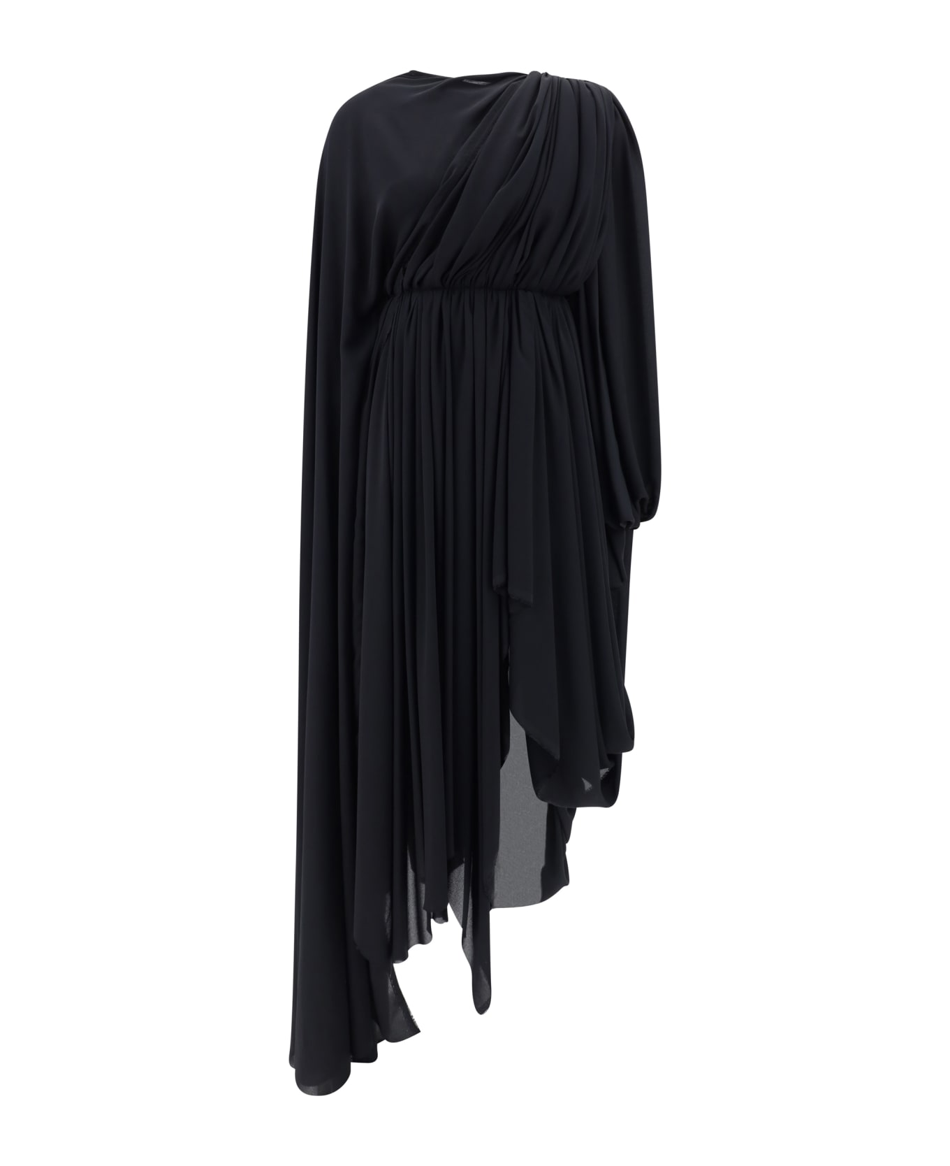 Balenciaga Dress In Technical Crepe - Black