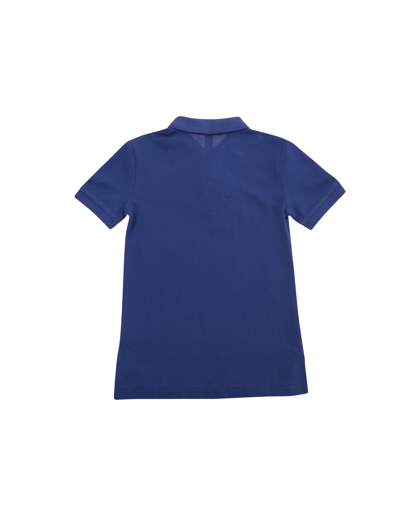 Polo Ralph Lauren Blue Polo Shirt With Pony Embroidery In Cotton Boy - Blu