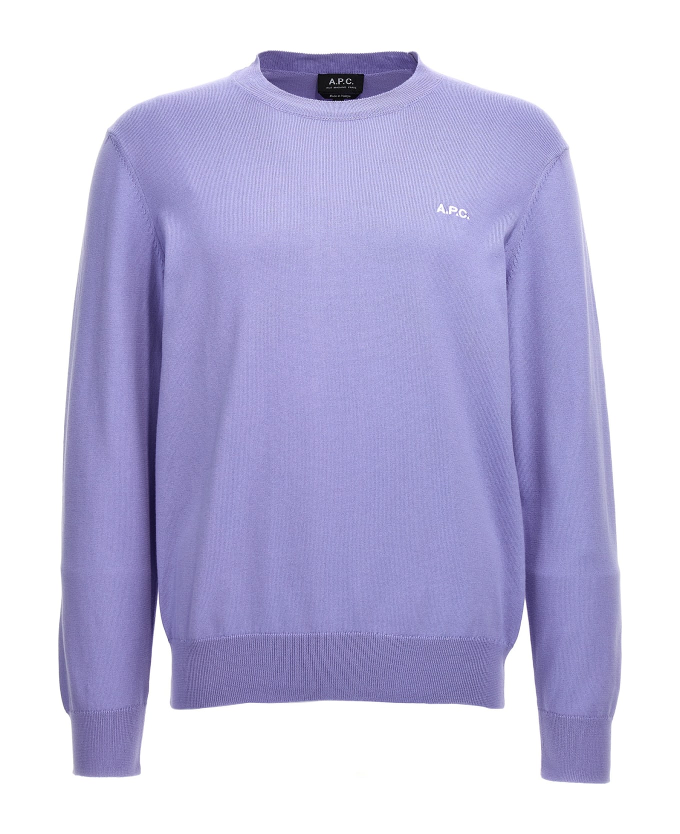 A.P.C. Melville Cotton Knit Sweater - Purple