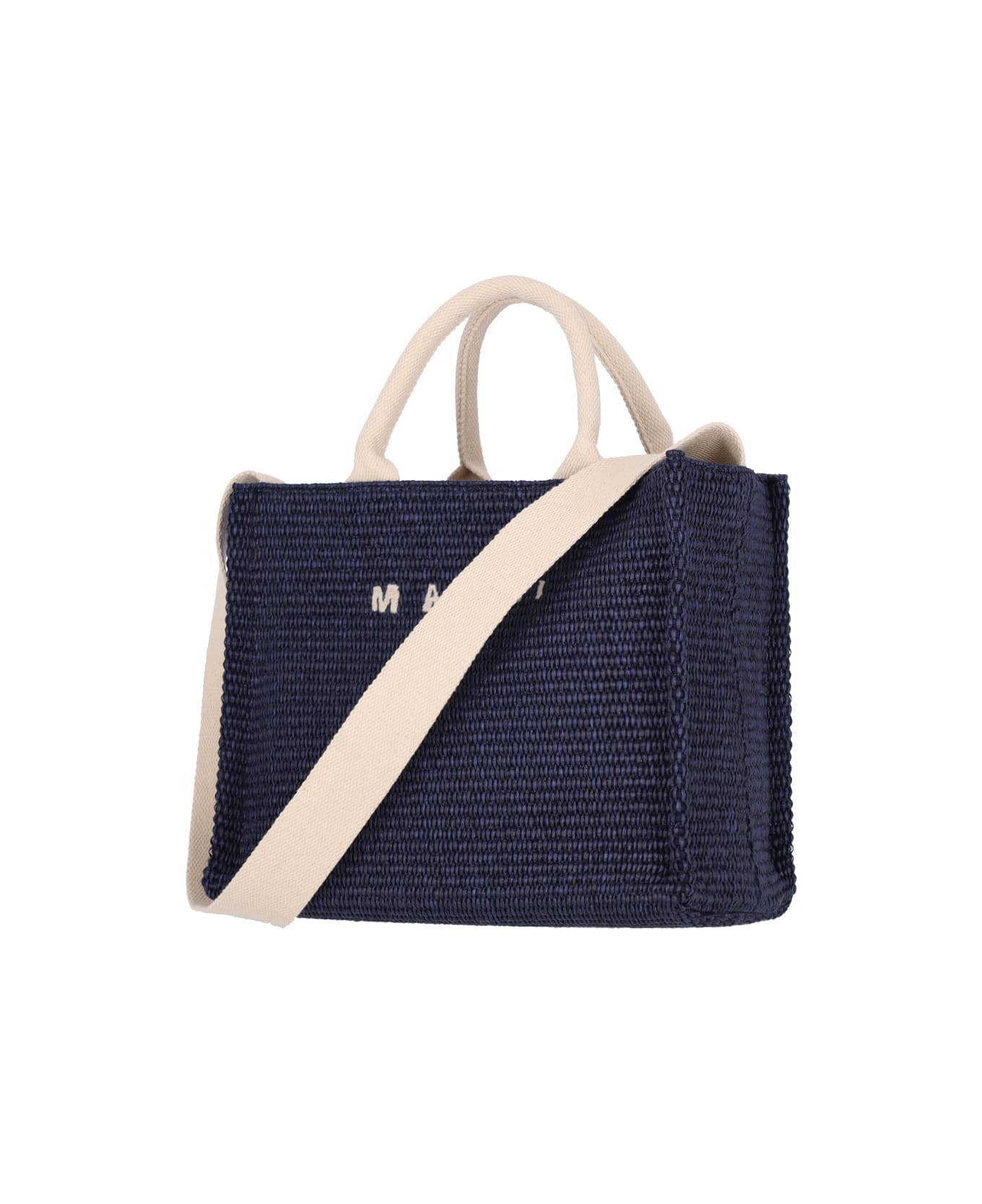 Marni Small Logo Tote Bag - Blue