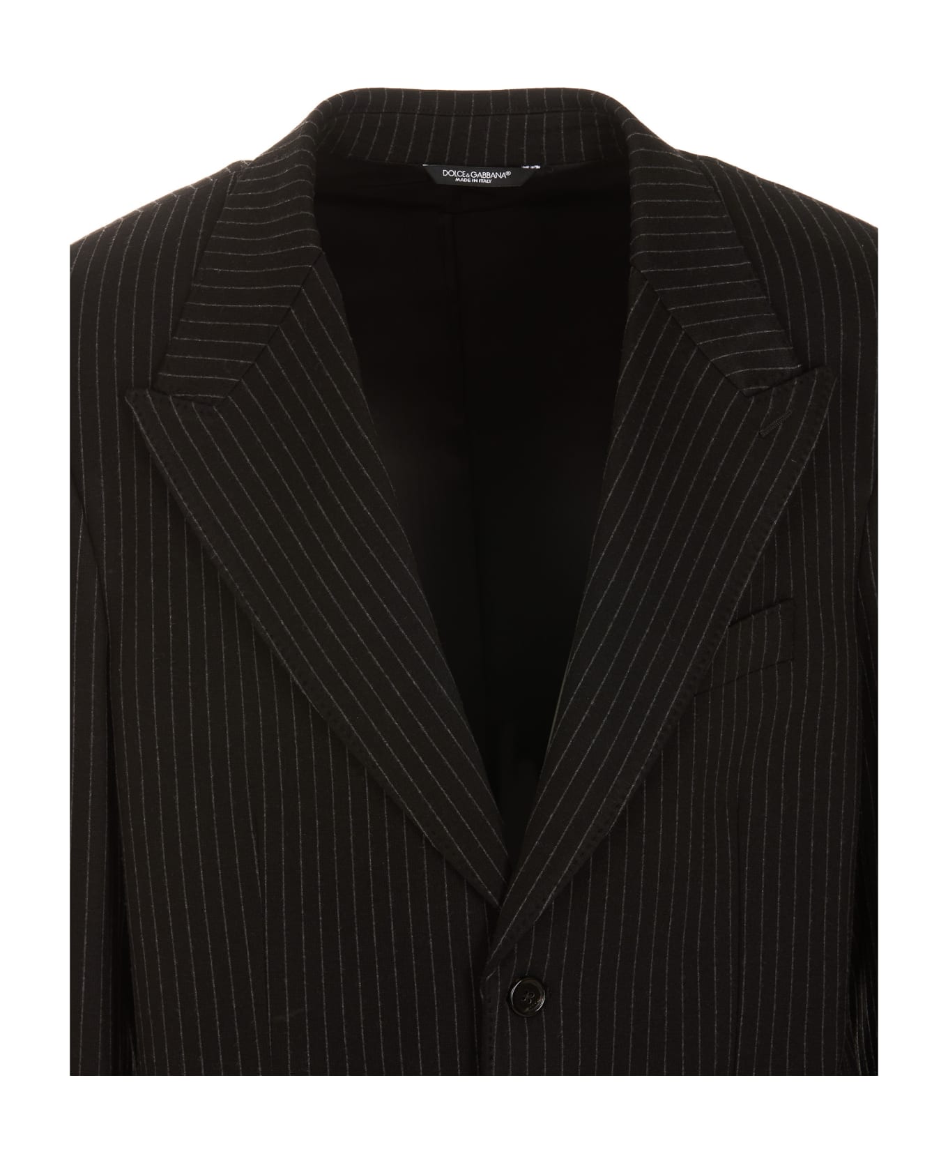 Dolce & Gabbana Striped Jacket - BLACK