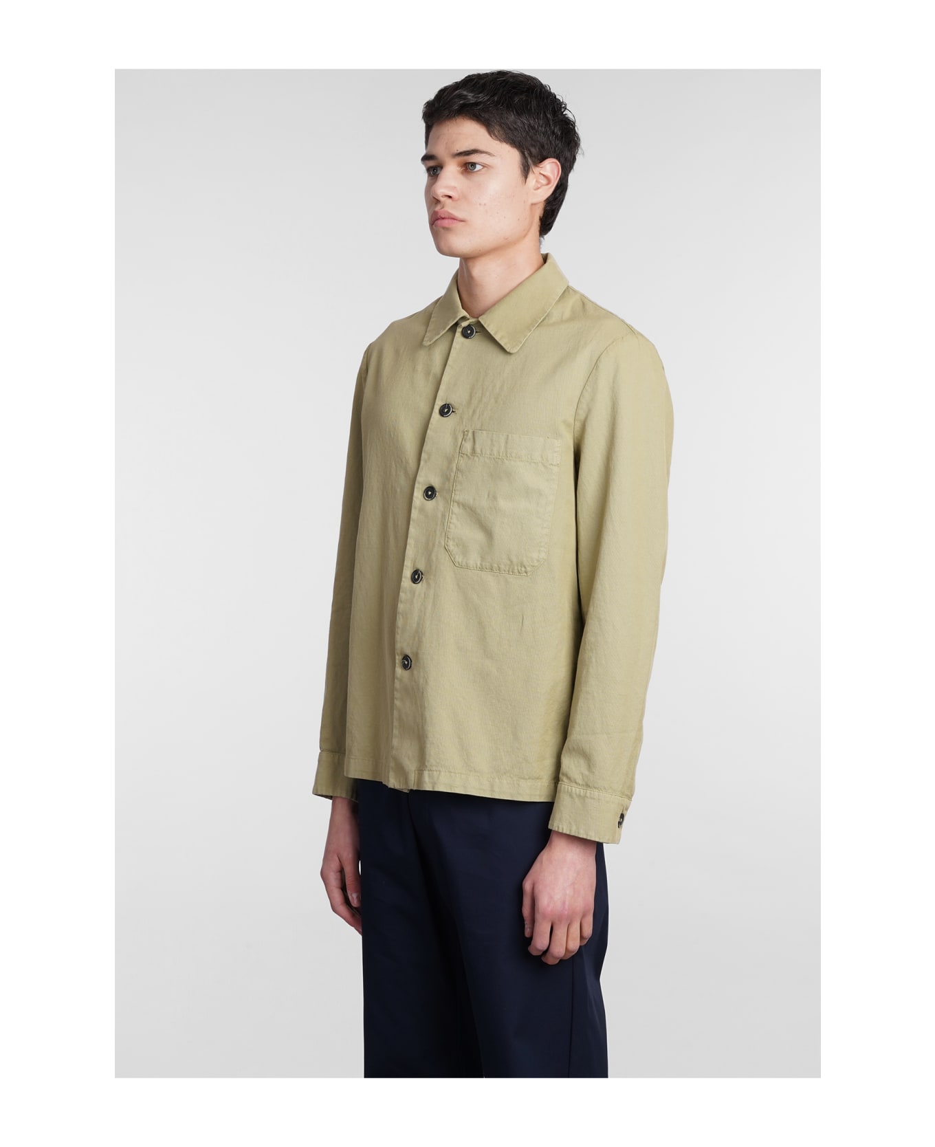 Barena Cedrone Jacket In Green Cotton - green