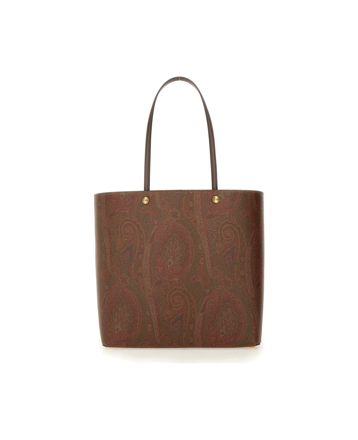 Etro Paisley Patterned Shopping Bag - BROWN