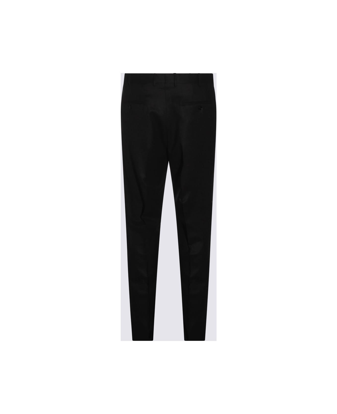 Zegna Dark Grey Wool Pants - Grey