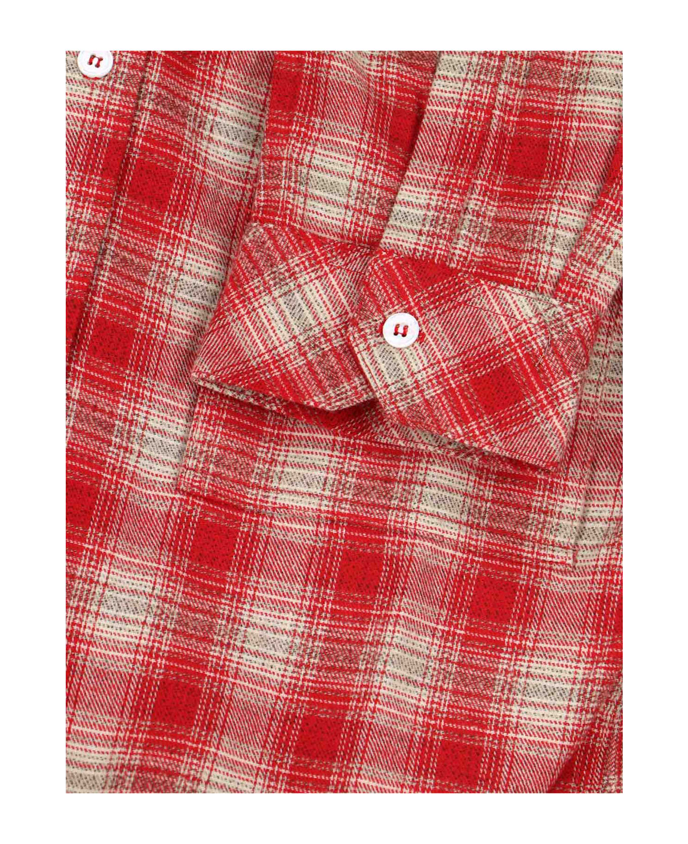 Rhude Checked Shirt - Red
