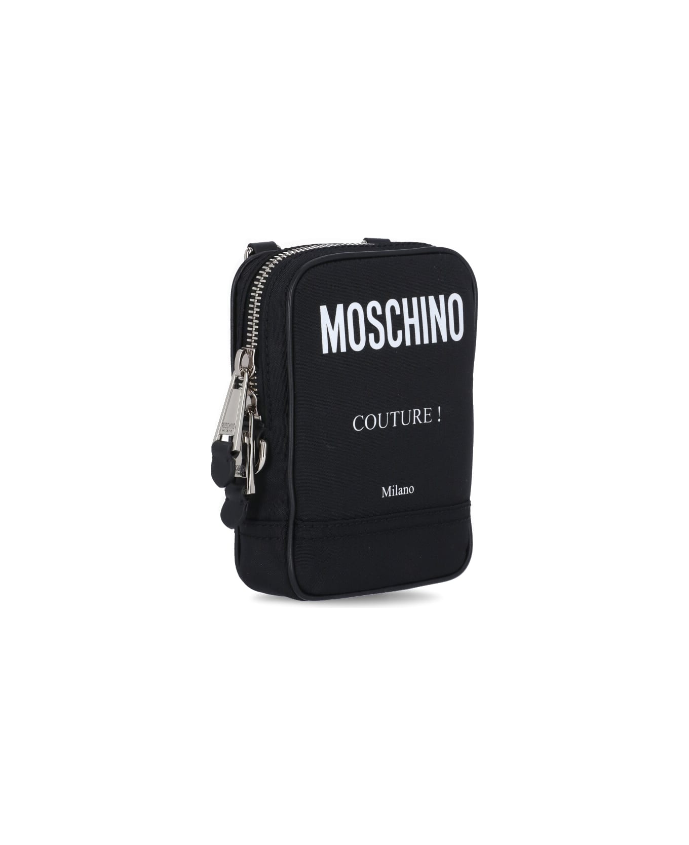 Moschino Shoulder Bag With Logo - Black ショルダーバッグ