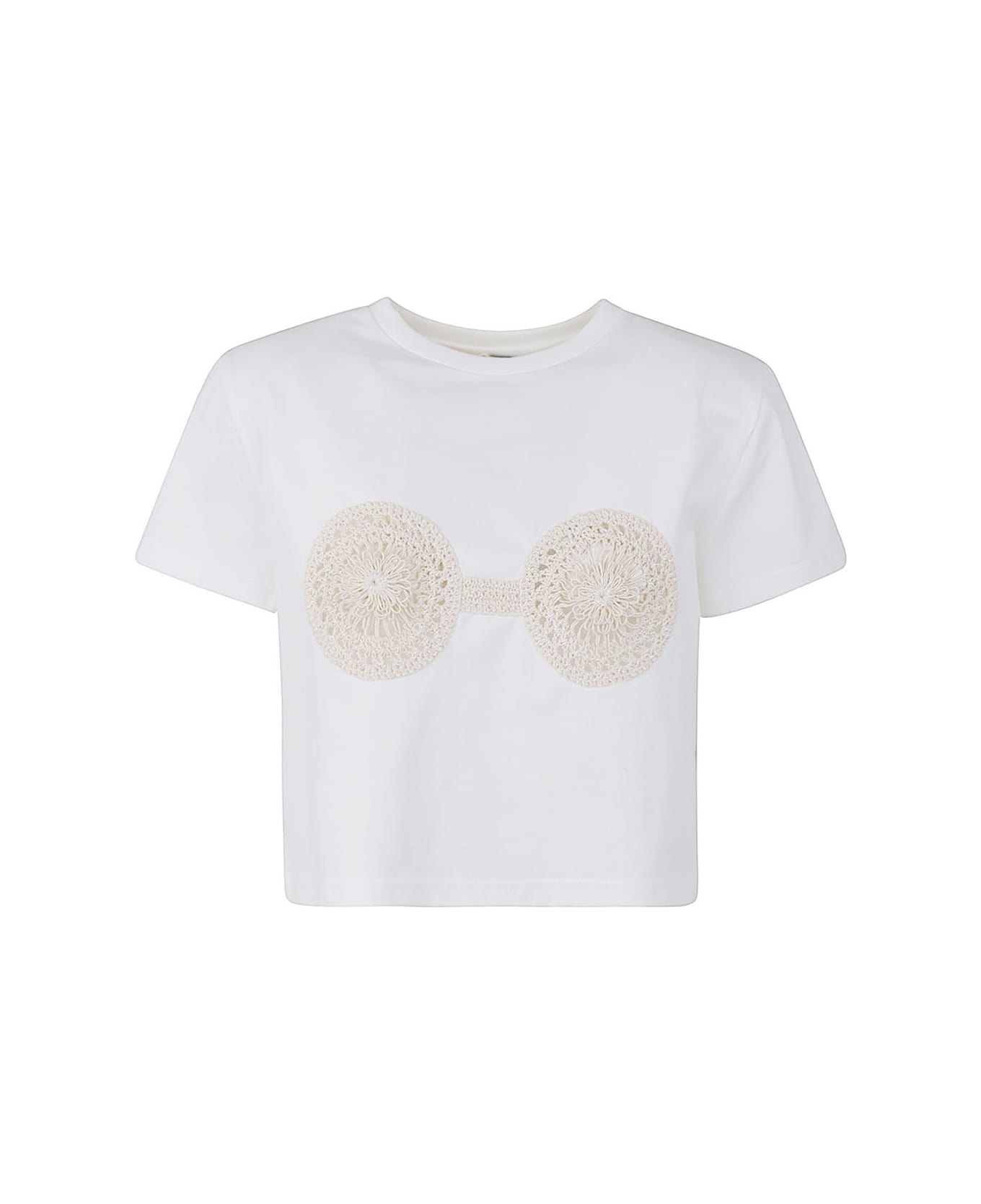 Magda Butrym Iconic Cropped T-shirt - White