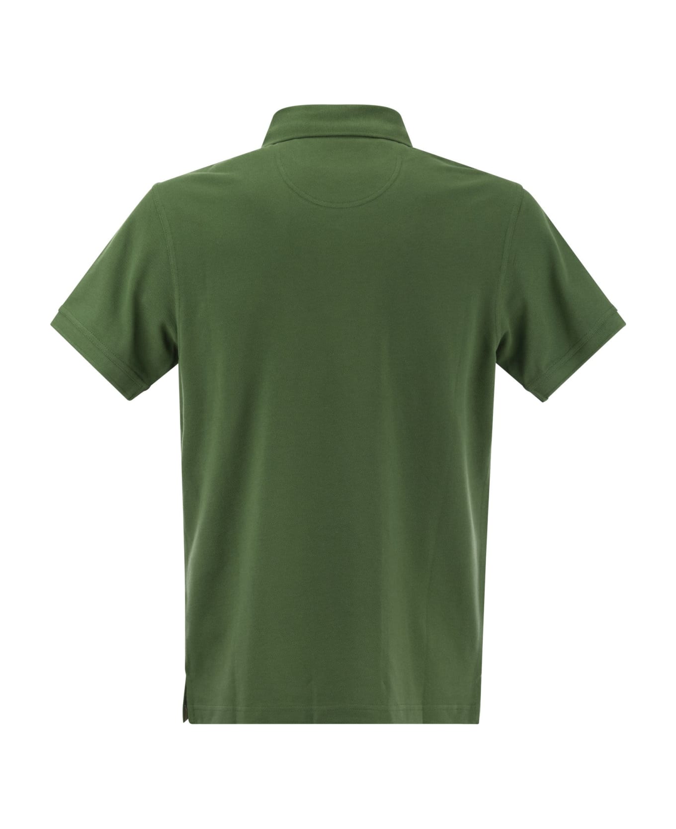 Barbour Tartan Pique Polo Shirt - Green