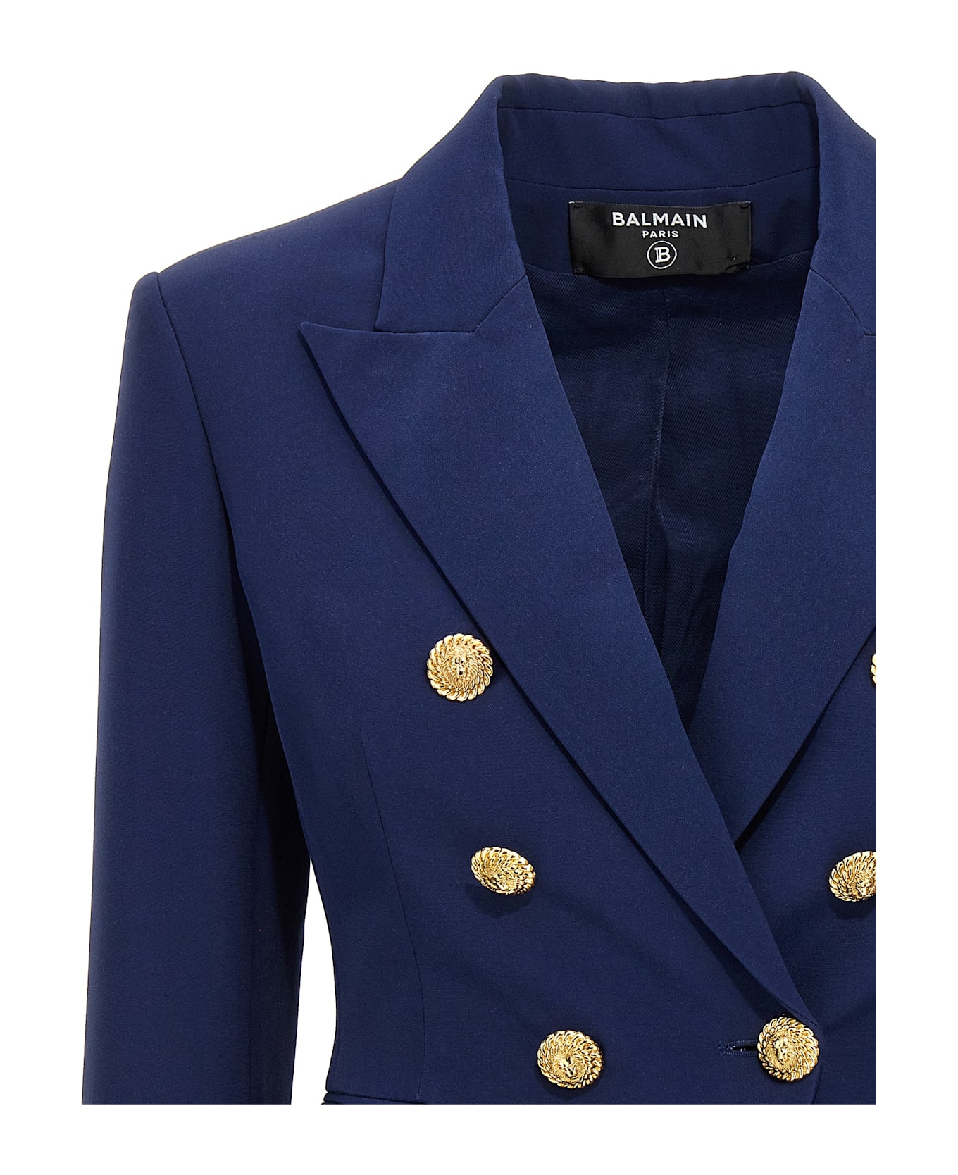 Balmain 'chiocciola' Blazer - Blue