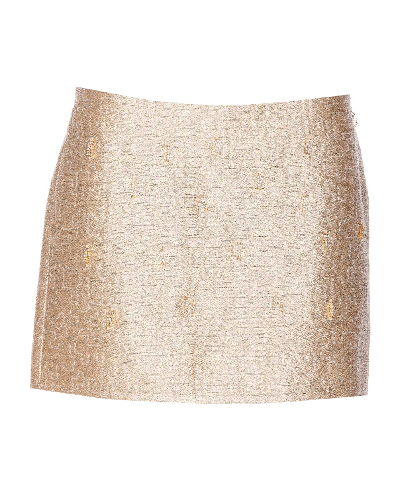 Elisabetta Franchi Mini Skirt - Golden