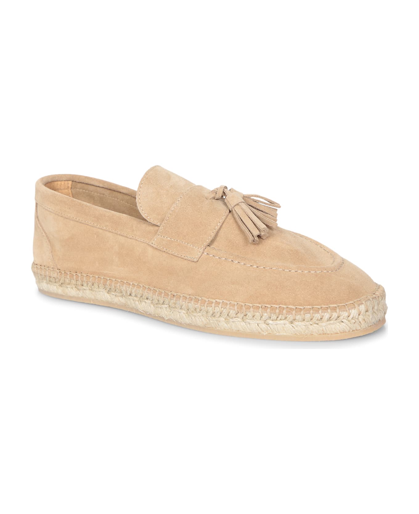 Lardini Beige Suede Espadrilles - Beige