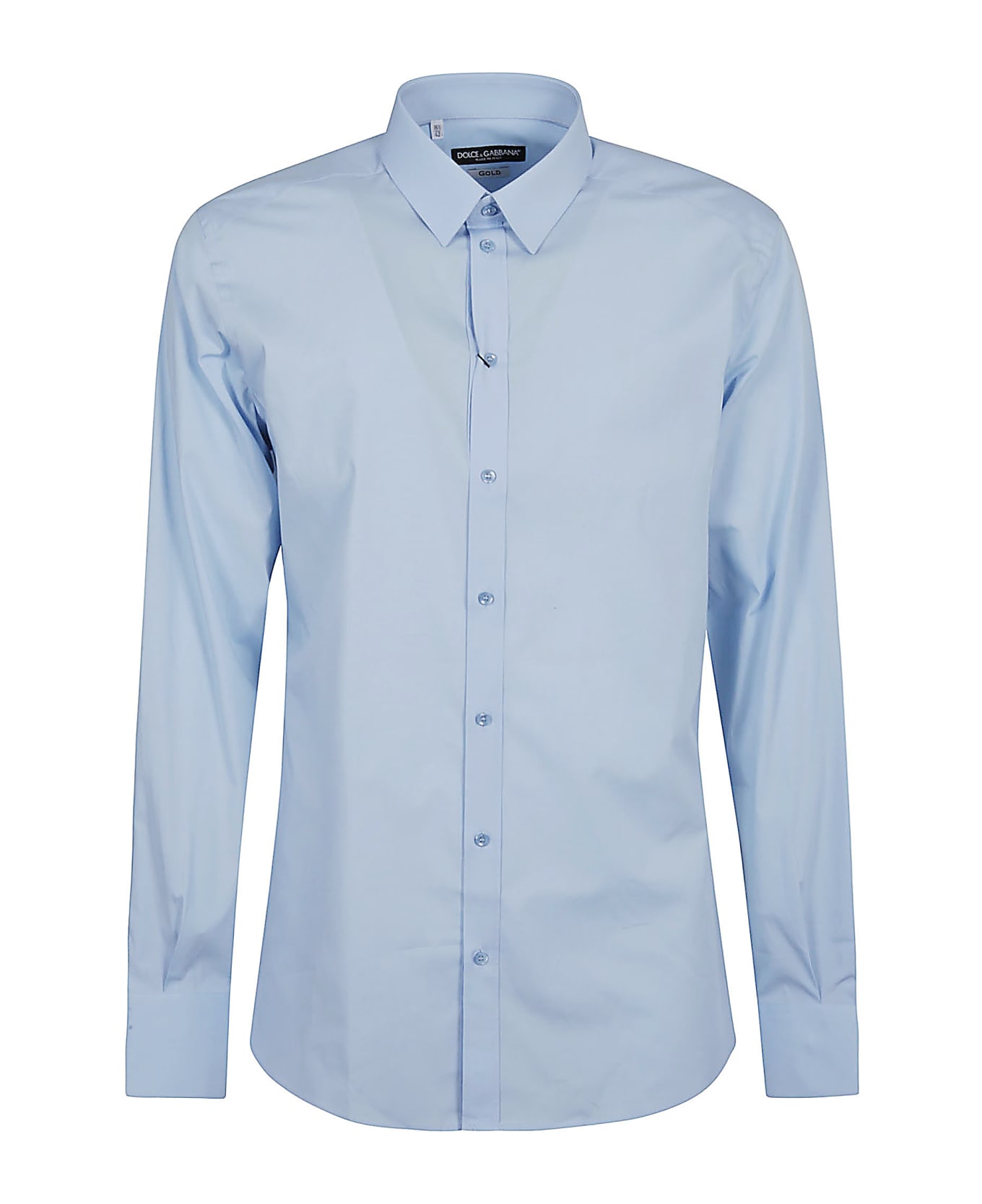 Dolce & Gabbana Regular Fit Plain Shirt - Azure