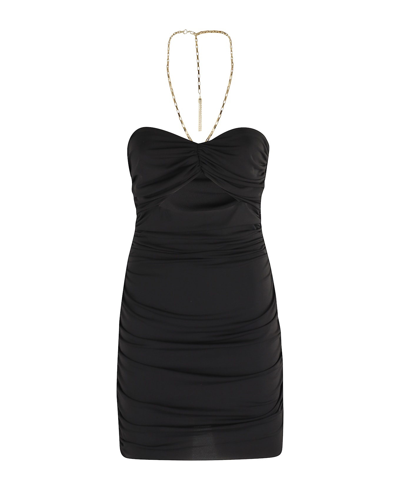 Amen Acetate Knitted Dress - Black