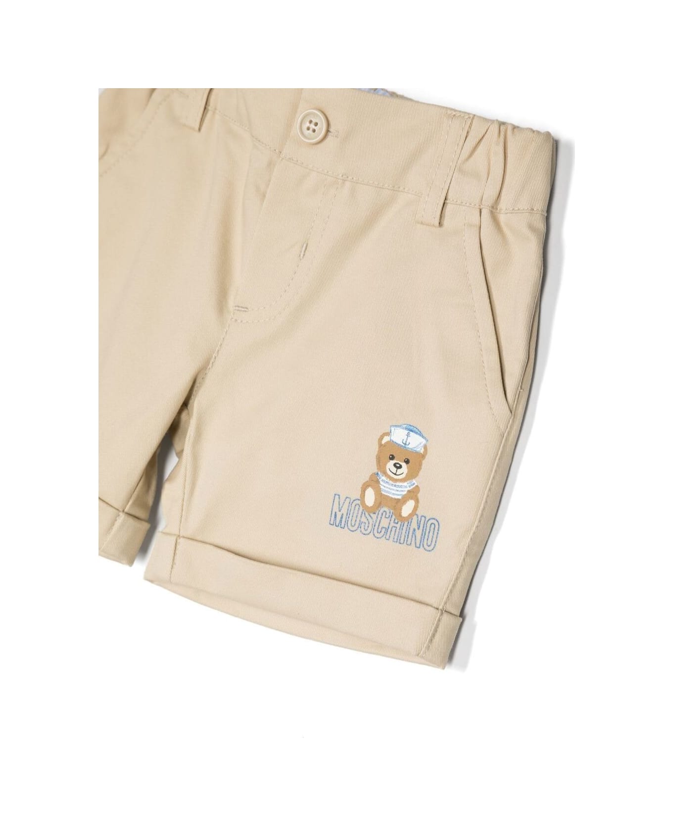 Moschino Polo Shirt And Shorts Set - Blu