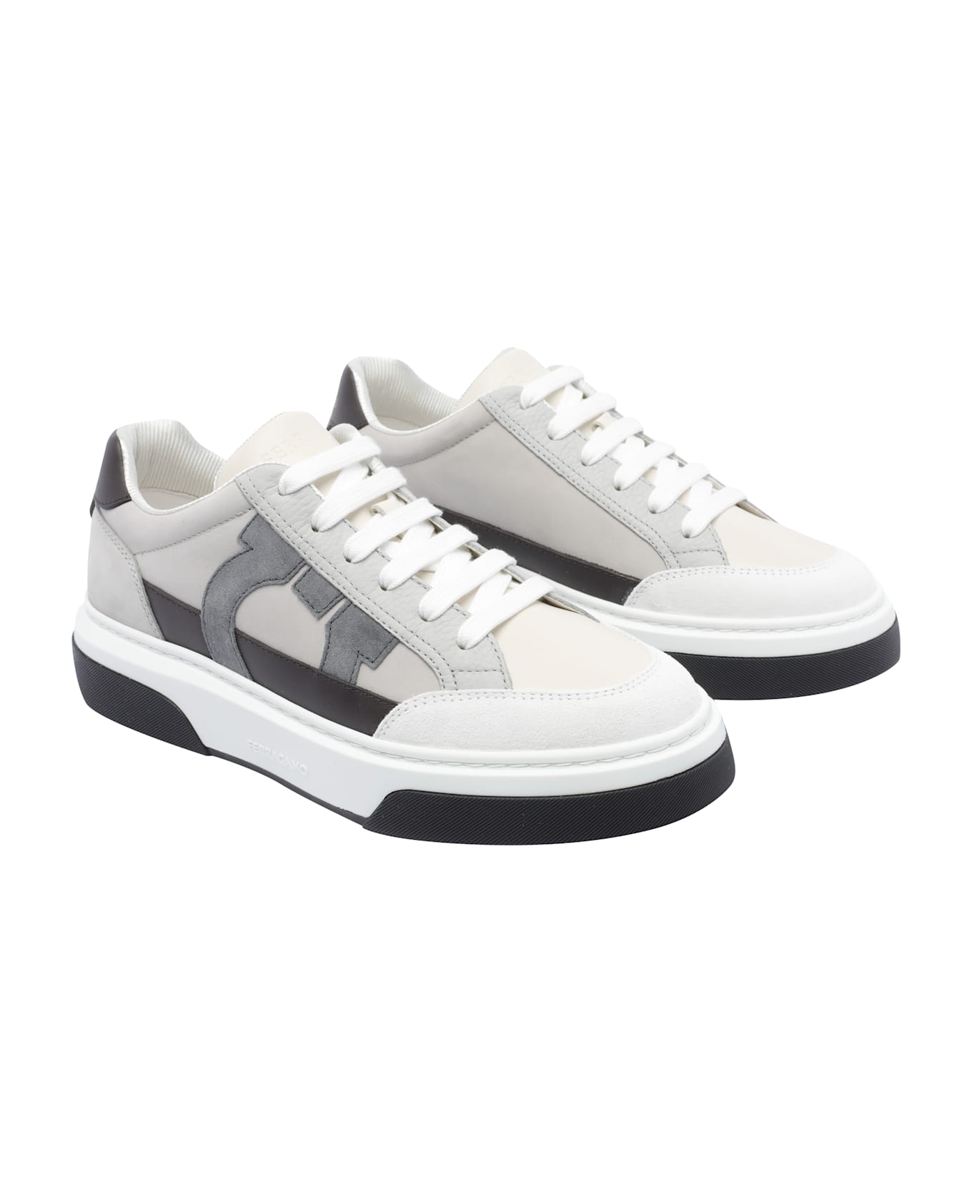 Ferragamo Gancini Sneakers - White