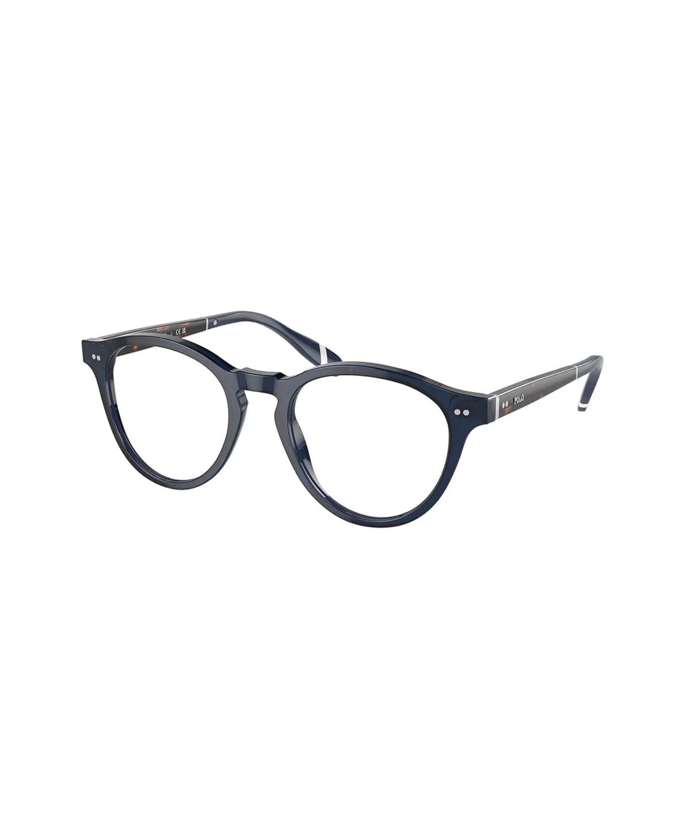Polo Ralph Lauren Ph2268 5470 Blu Trasparente/tartarugato Glasses - Blu